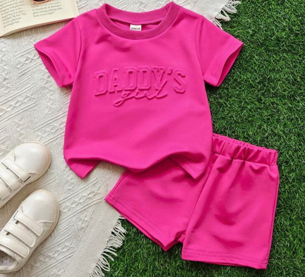 Daddy's Girl Pink Outfit Set